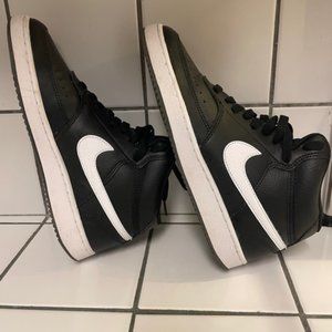 Black and White Nike High Tops